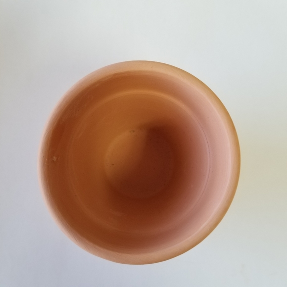 #10016B New 2" Clay Pot in Green Macrame Holder - Picture 7 of 8